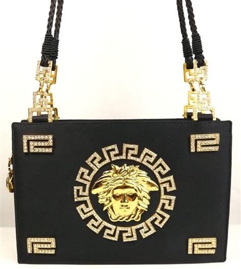 versace 90s vintage logo bag|gianni Versace couture bag.